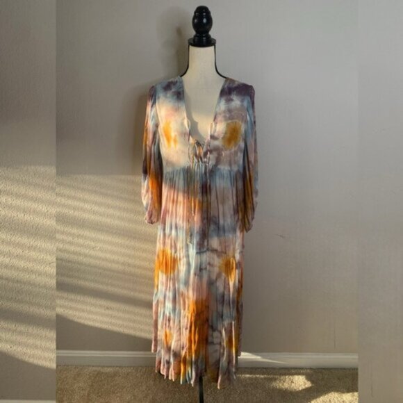 NWT Young Fabulous & Broke Dawn Tie Dye Maxi Dress - Picture 3 of 13